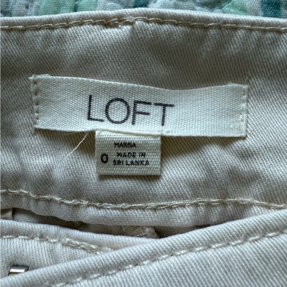 LOFT Cream Textured Trousers - Picture 3 of 4